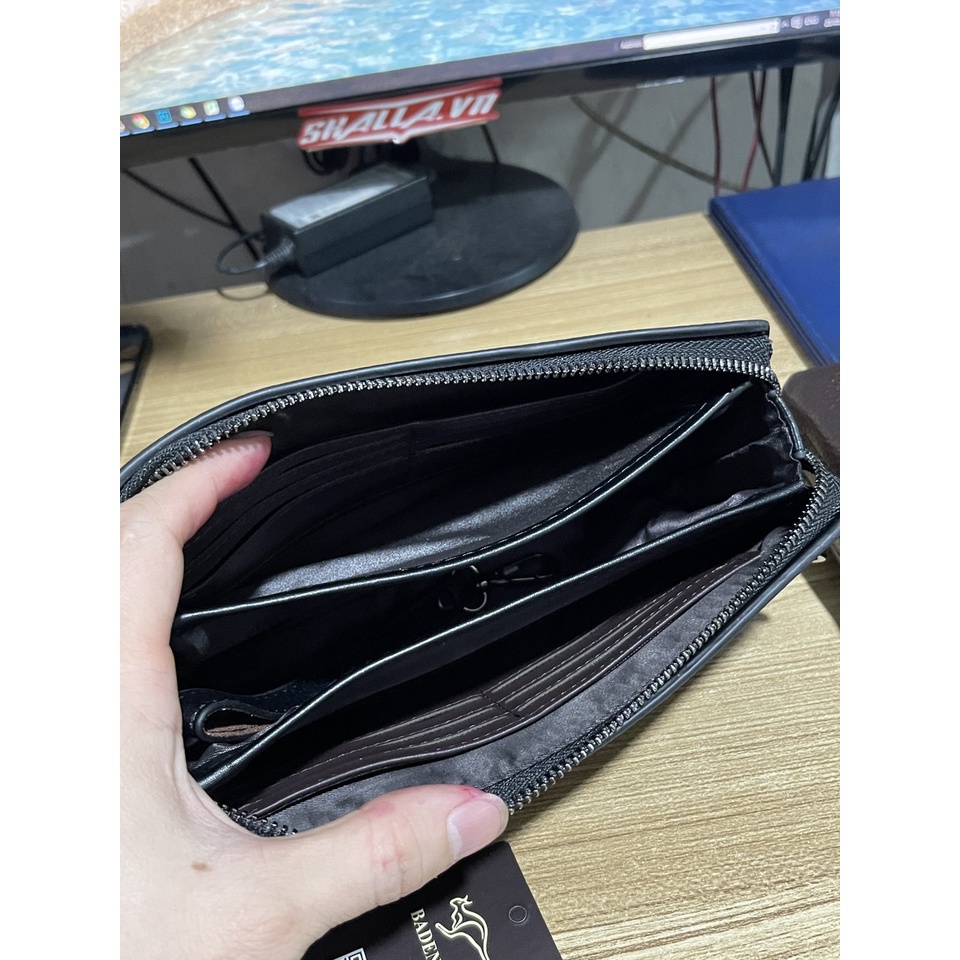 Ví Cầm Tay Nam Chuột túi Hàng Đẹp Da Thật khoá số an toàn kiểu Clutch Nam Cầm Tay Hàng Đẹp  Phong Cách Châu Âu k1991