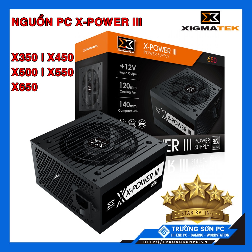 Nguồn Máy Tính XIGMATEK XPOWER III X350 X450 X500 X550 X650 Chính Hãng