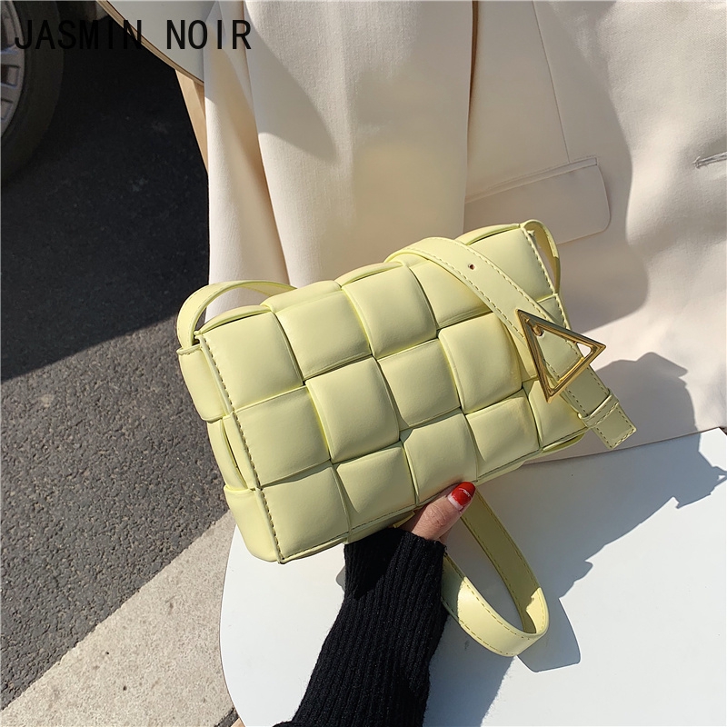 Túi đeo vai hiệu JASMIN NOIR phối dây xích thời trang Hàn Quốc cho nữ