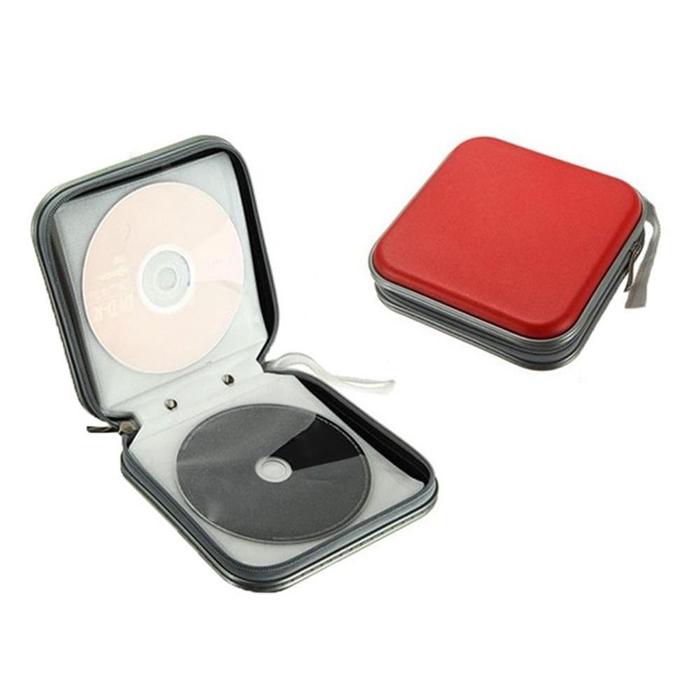 Bộ 40 Túi Đựng Đĩa CD/ DVD Sức Chứa Lớn Có Khóa Kéo Nhiều Màu Sắc
