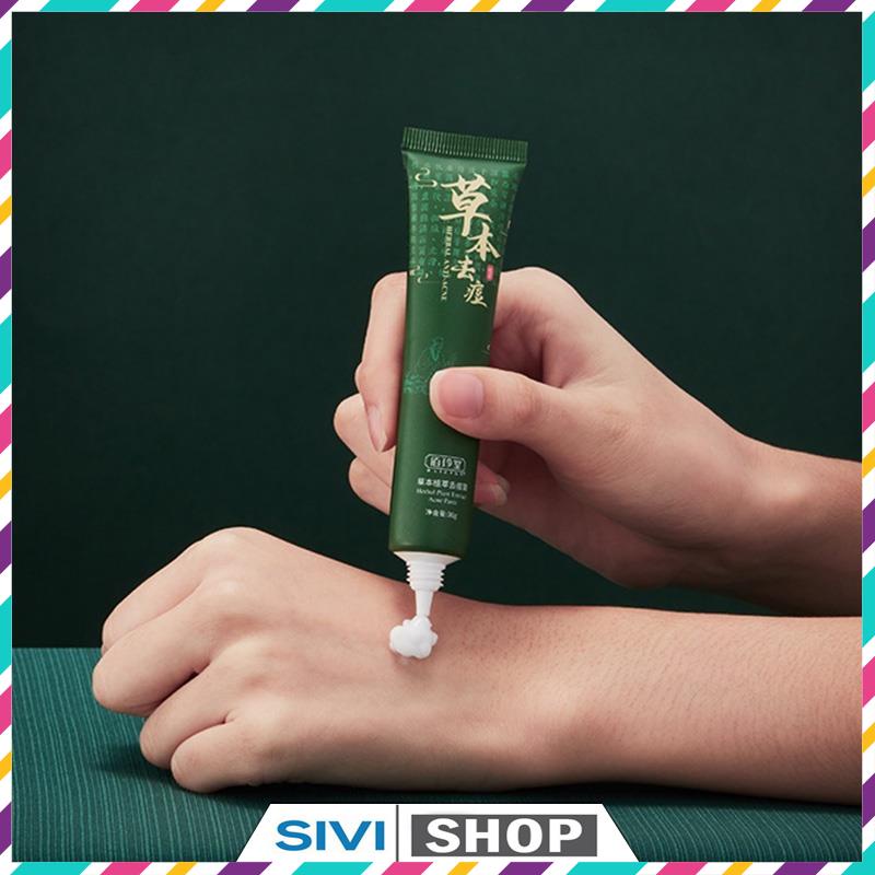 Kem mụn trứng cá chiết xuất thảo dược BaiZhenTang Herbal Plant Extract ACNE Paste