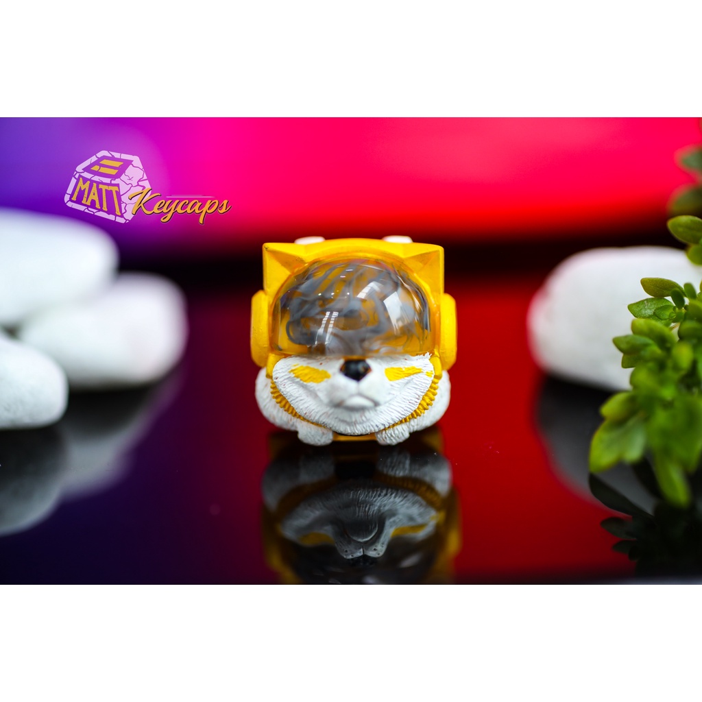 Sirius Keycaps - Vàng Trắng - Artisan Keycaps - Nút bàn phím cơ - Trang trí bàn phím cơ Sirius