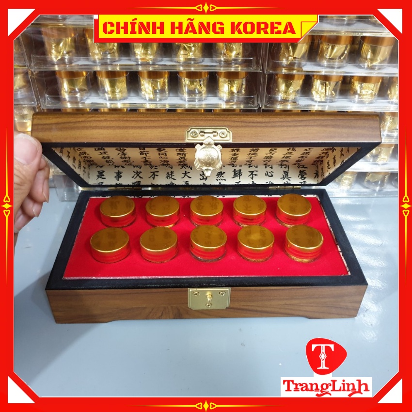 An cung ngưu hoàng hoàn hàn quốc, gỗ nâu 10 viên - Phòng đột khụy, tai biến - tranglinhkorea