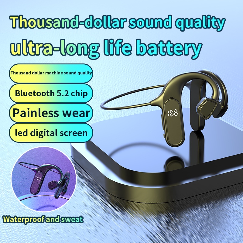 Tai Nghe Treo Vành Tai Bluetooth Không Dây VG09 Chống Nước / Mồ Hôi Có Màn Hình LED Hiển Thị