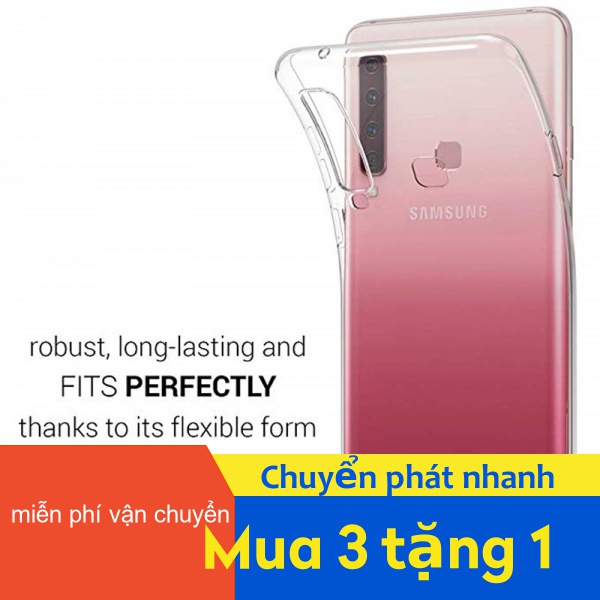 Ốp điện thoại từ TPU trong suốt cho Samsung Galaxy A02S A3 A5 A6 A7 A8 A9 Star Lite Pro Plus 2016 2017 2018