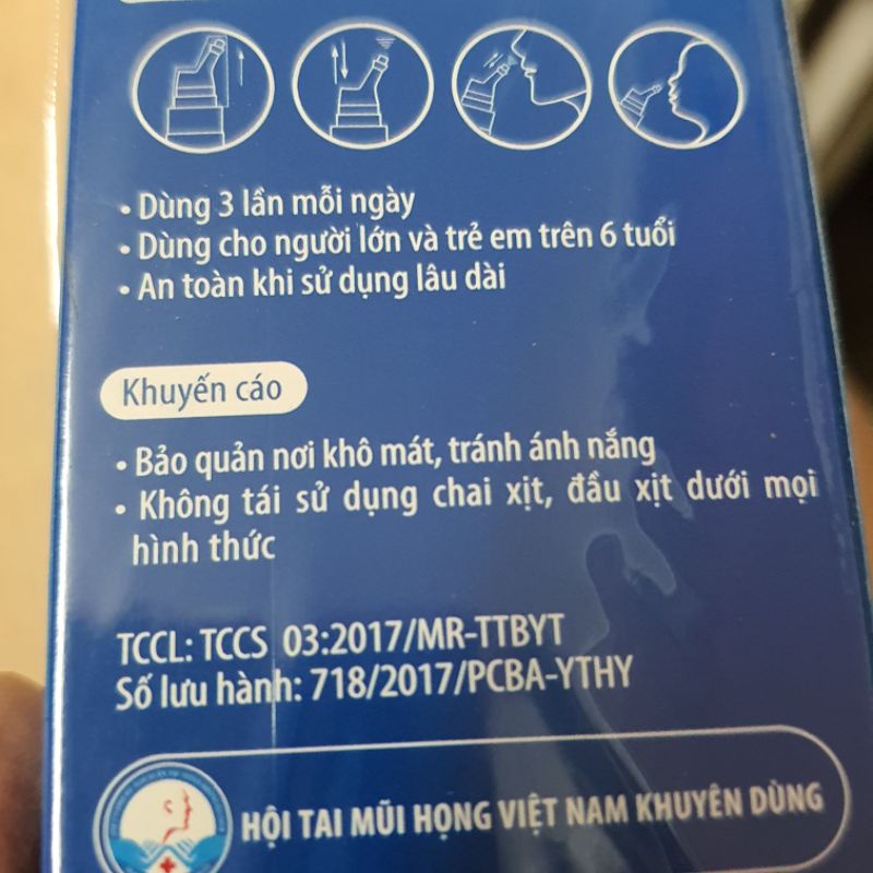 Nước biển sâu Xisat xịt sạch thông mũi người lớn  - Đông Anh Pharmart
