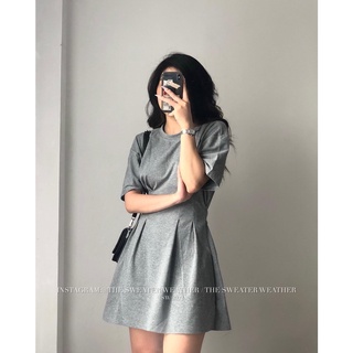 Váy thun cotton hở lưng dáng xoè