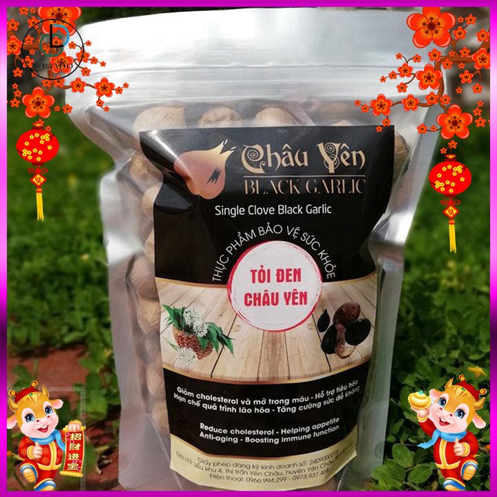 Tỏi đen cô đơn, loại tỏi đen 1 nhánh được lên men tự nhiên 100% Rất tốt cho tiêu hóa - CỰC THƠM NGON - 500 gam