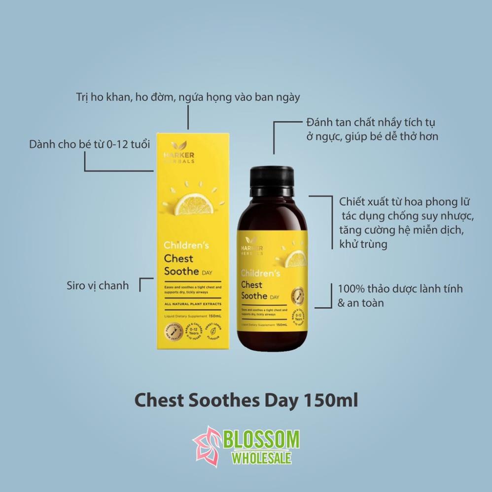 Siro thảo dược Harker Herbals xanh lá hông NewZealand 100ml và 150ml các loại cho bé Mamababy