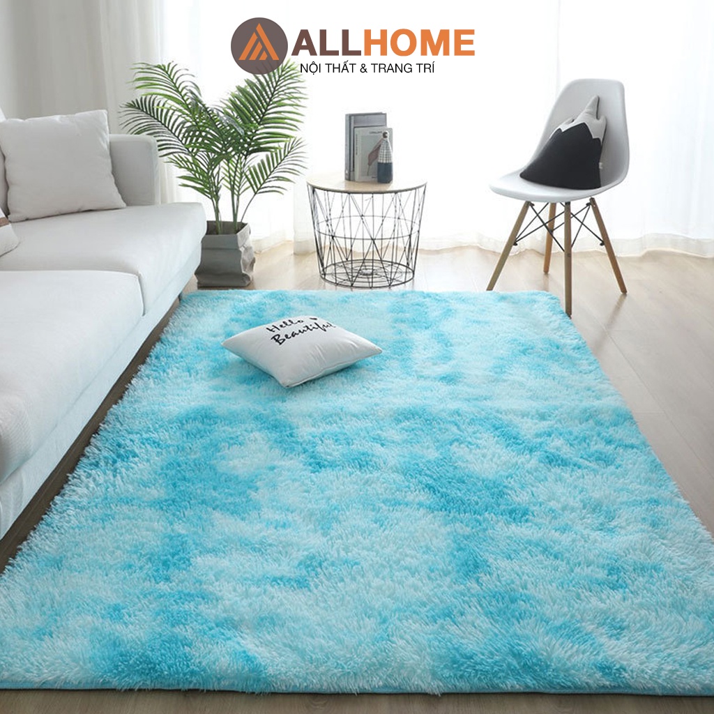 Thảm Lông Loang Trải Sàn AllHome Trang Trí Phòng Khách Phòng Ngủ Decor Chụp Ảnh, Thảm Dày Đẹp Kích Thước 1.6x2m