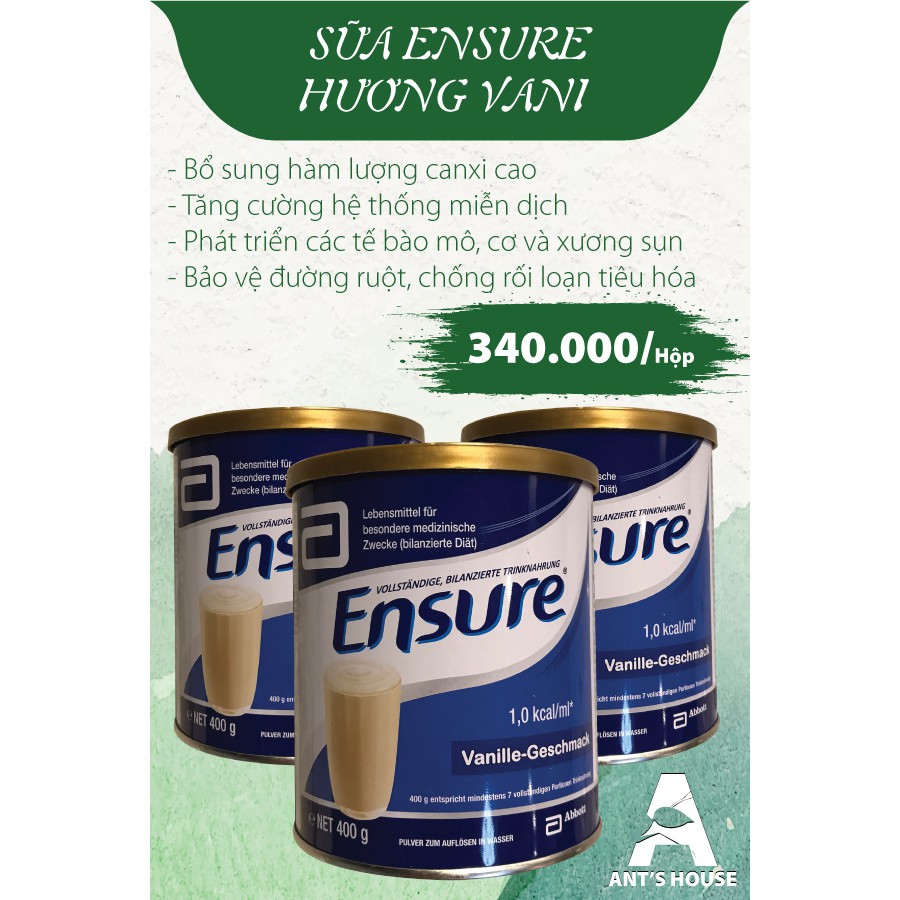 SỮA ENSURE ĐỨC 400GRAM