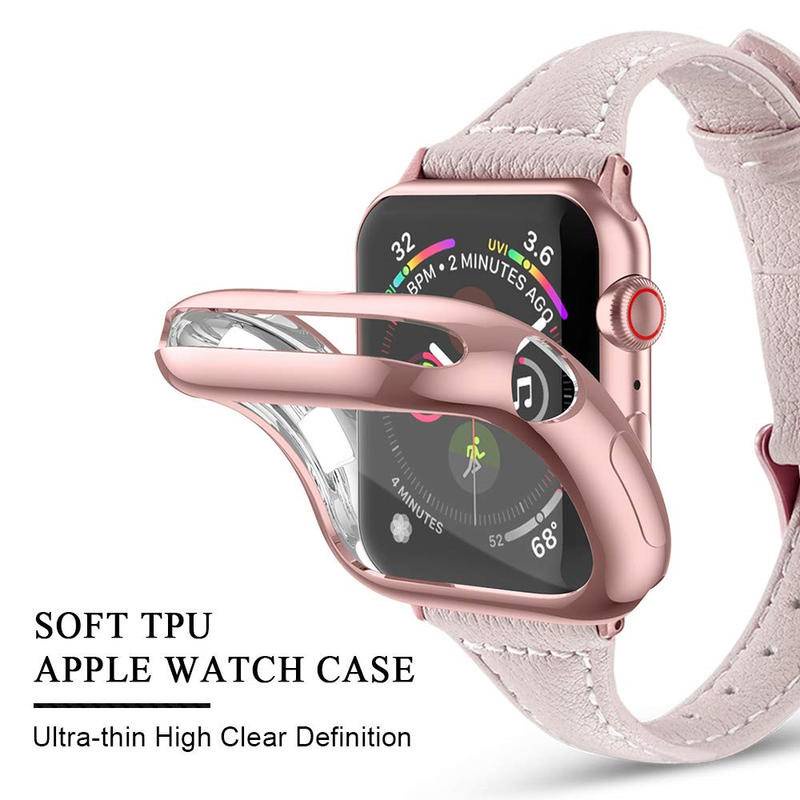 Bộ Ốp Bảo Vệ Màn Hình Bằng TPU Cho Apple Watch T500 FT50 FT30 q99 U78 + T5 W34 F10 T55 T5s W55 M33 C200