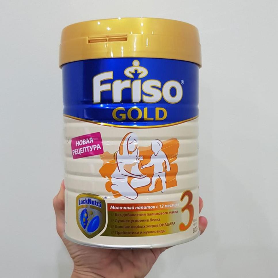 Sữa Friso gold 3 [Hàng nội địa Nga - Date 2022] 800g (Hàng air)