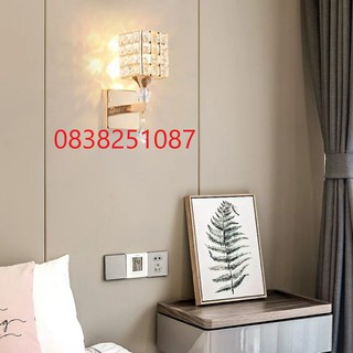 Đèn Pha Lê Gắn Tường E27 Kiểu Dáng Hiện Đại
