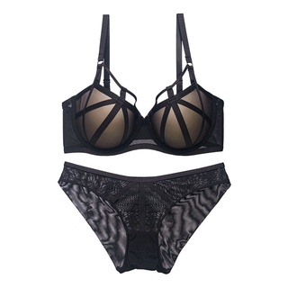 Bộ đồ lót VARSBABY phối ren nâng ngực không gọng cỡ lớn V829