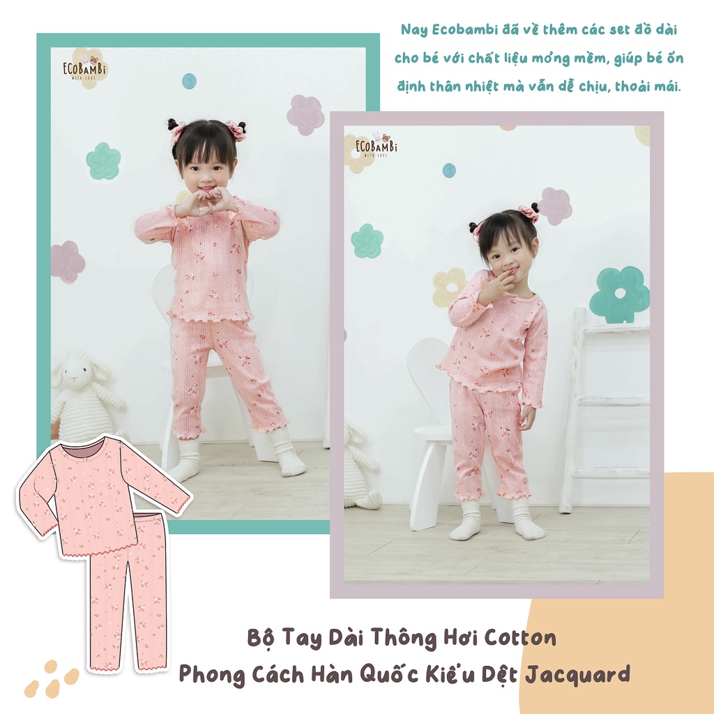 Bộ thun thông hơi Tay Dài cho bé ECOBAMBI