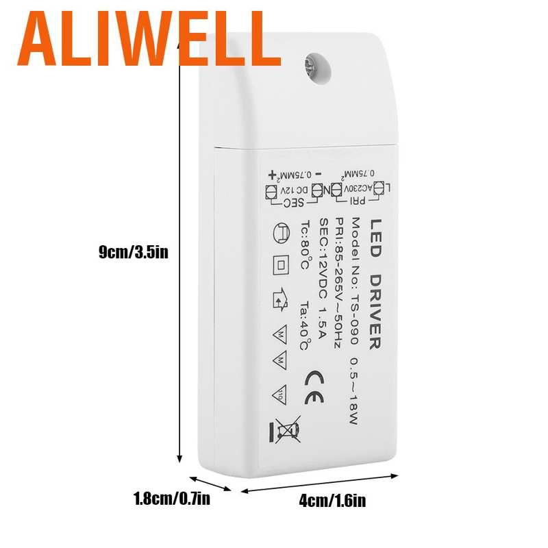 POWER Thiết Bị Điều Khiển Đèn Led 6w / 15w / 18w Ip65 Ac85-265V