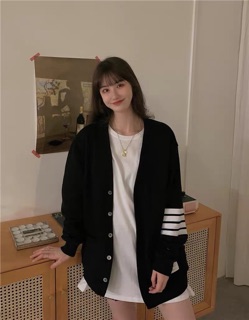 Áo cardigan 3 sọc