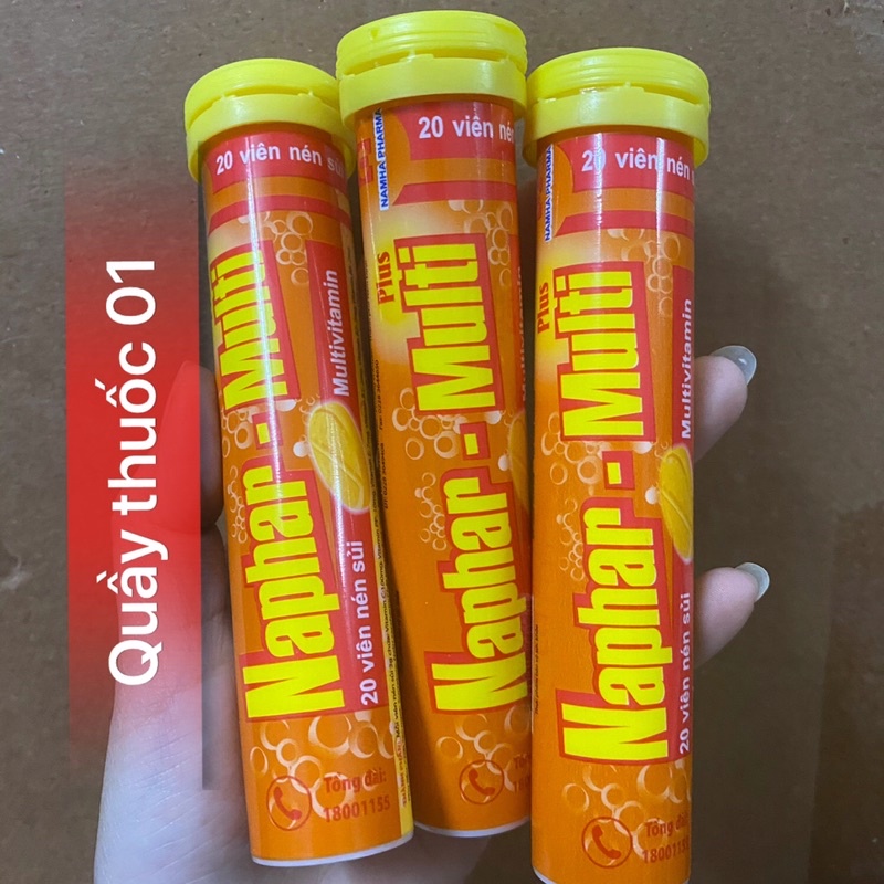Viên sủi Naphar-Multi Plus hỗ trợ tăng cường sức khỏe, nâng cao sức đề kháng