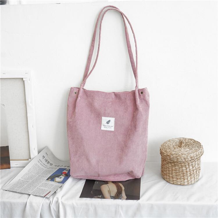 Túi tote nhung nhiều màu-SHOPFORGIRL