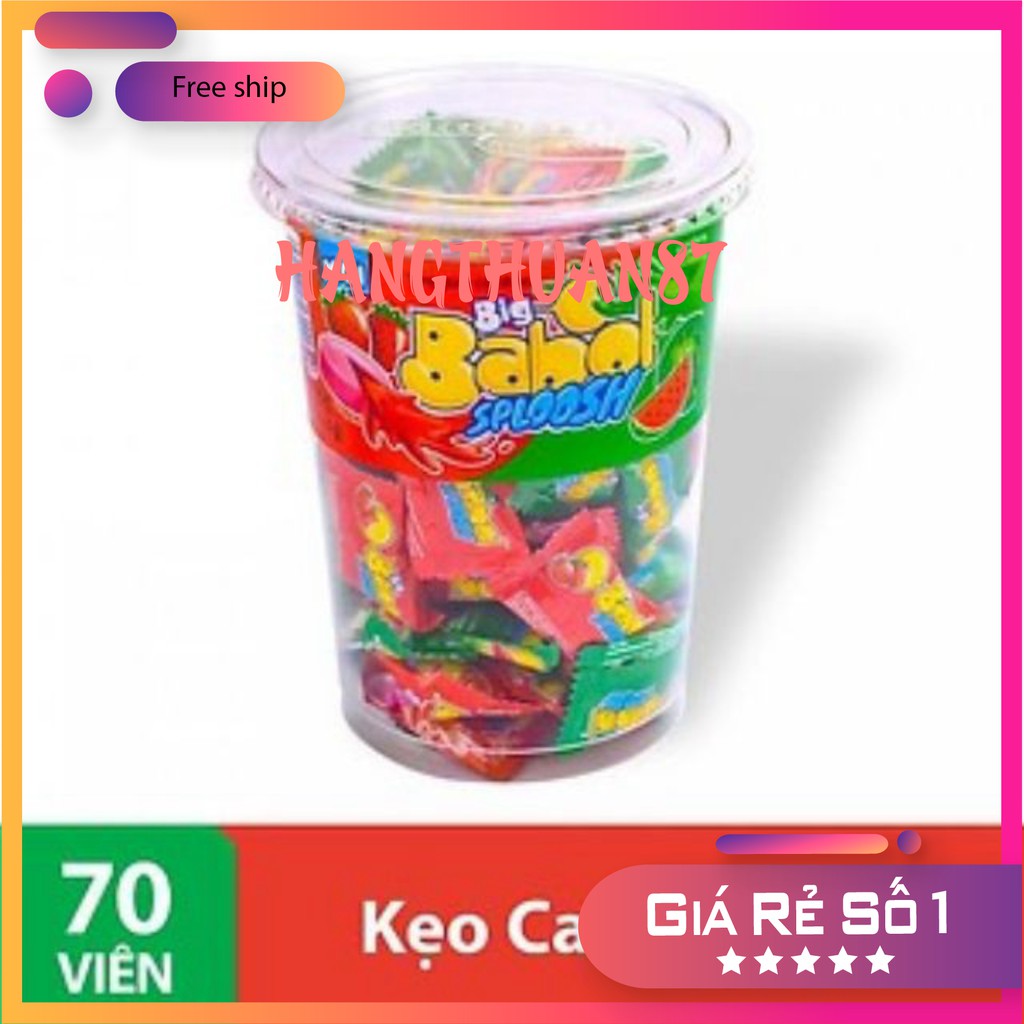 Hộp 120c/70c kẹo cao su Big Babol có nhân