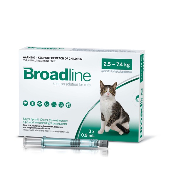 Broadline nhỏ gáy trị ve cho mèo