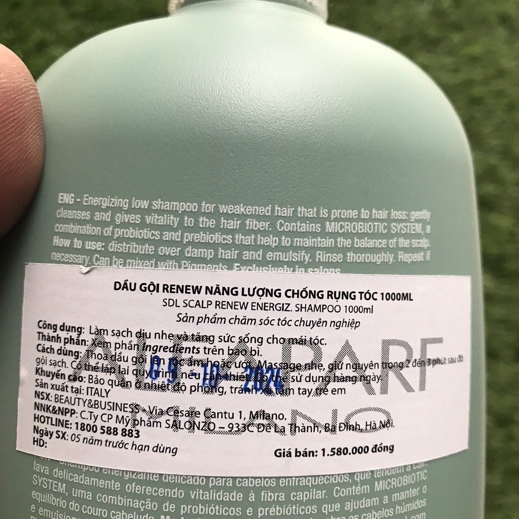 Dầu gội chống rụng tóc Alfaparf Milano Semi Di Lino Scalp Care Energizing Shampoo 1000ml ( New 2019 )