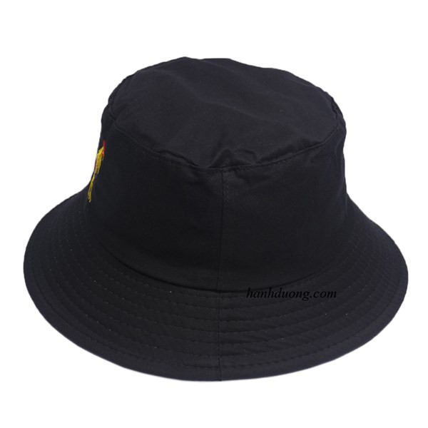 Nón bucket con gà trống tai bèo, vành rộng chống nắng tốt, vải mềm mại thoáng mát