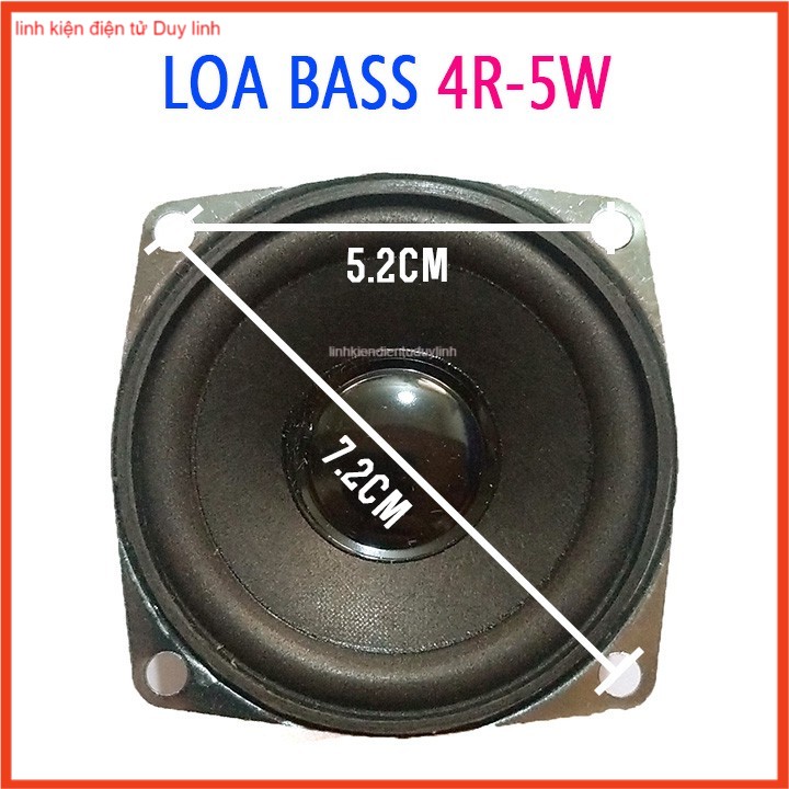 Loa Bass vi tính 5W 4R Củ Loa 65mm .