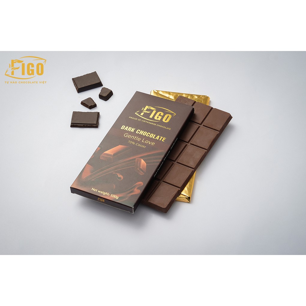 [COMBO 5 HỘP+ QUÀ TẶNG] Combo 5 Dark Chocolate, Kẹo Socola đen đắng 70% Cacao 50gr, Vị đắng vừa dễ ăn