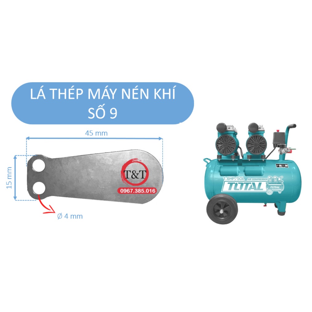 LÁ THÉP MÁY NÉN KHÍ, LƯỠI GÀ MÁY NÉN KHÍ