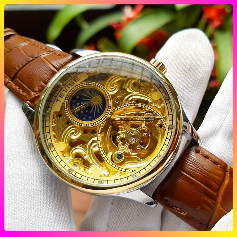 Đồng hồ cơ nam Tevise cơ lộ máy  thân máy là từ thép không gỉ bên bỉ với thời gian [ Đồng Hồ Cơ ] | BigBuy360 - bigbuy360.vn