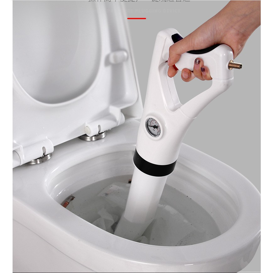 Máy thông tắc bồn cầu-cống-bồn rửa bát-dụng cụ cọ rửa nhà tắm toilet-sử dụng bằng khí nén-bột thông cống