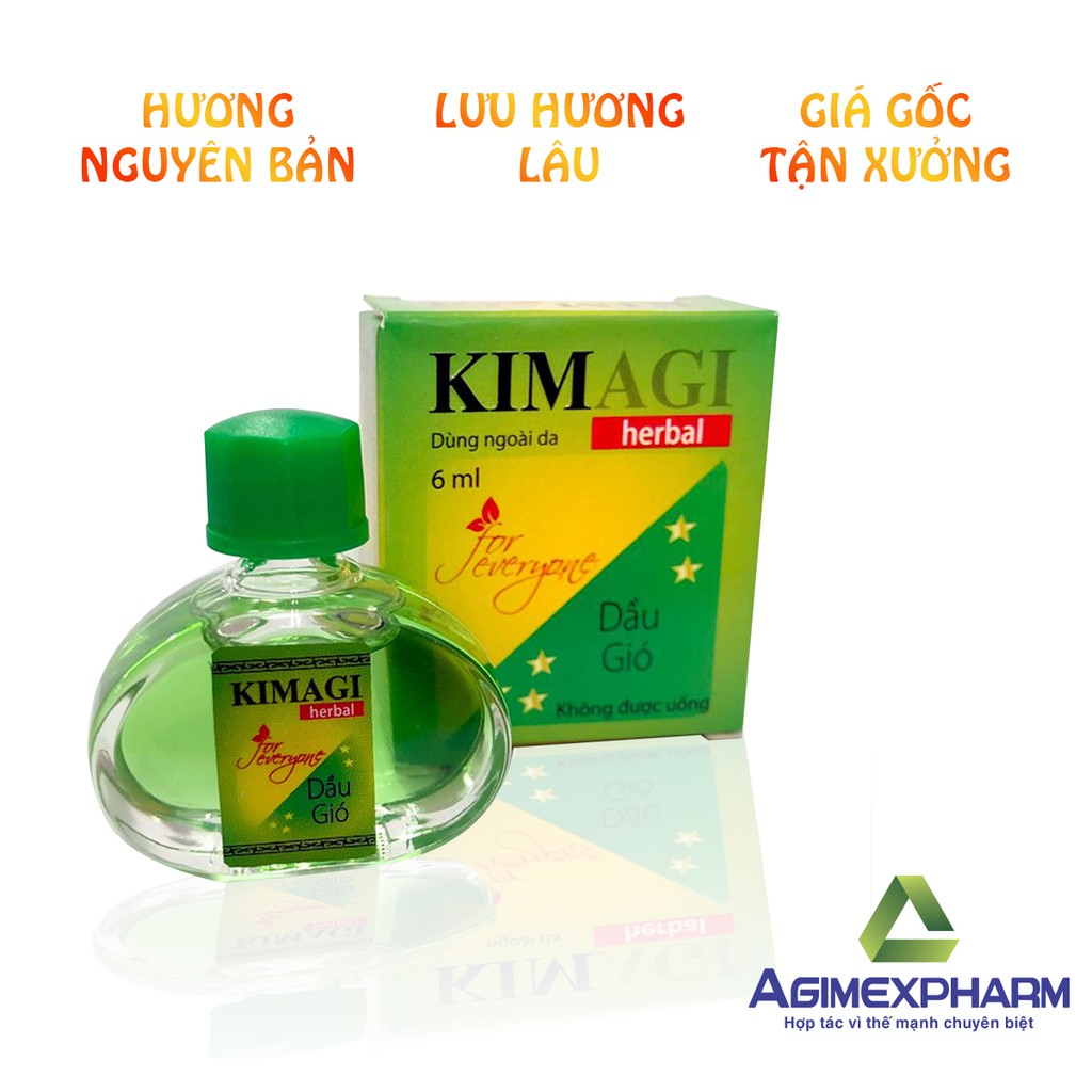 Dầu gió Kimagi - Hộp 1 chai 6 ml - Gợi nhớ mùi hương dầu gió Kim