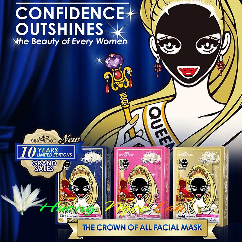 Mặt nạ đen tràm trà, hoa hồng, hoa đỏ, hoa cúc vàng giảm mụn, dưỡng da, giảm nhờn | Thế Giới Skin Care