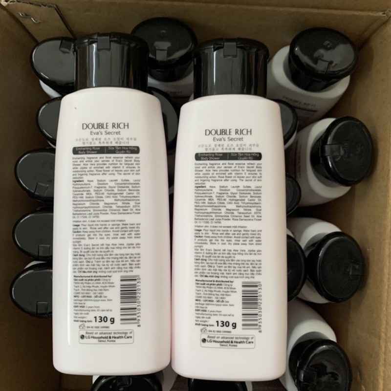 SALE SALE Sữa tắm Double Rich Eva's Secret Hoa Hồng 130ml ( hàng tặng ) | BigBuy360 - bigbuy360.vn