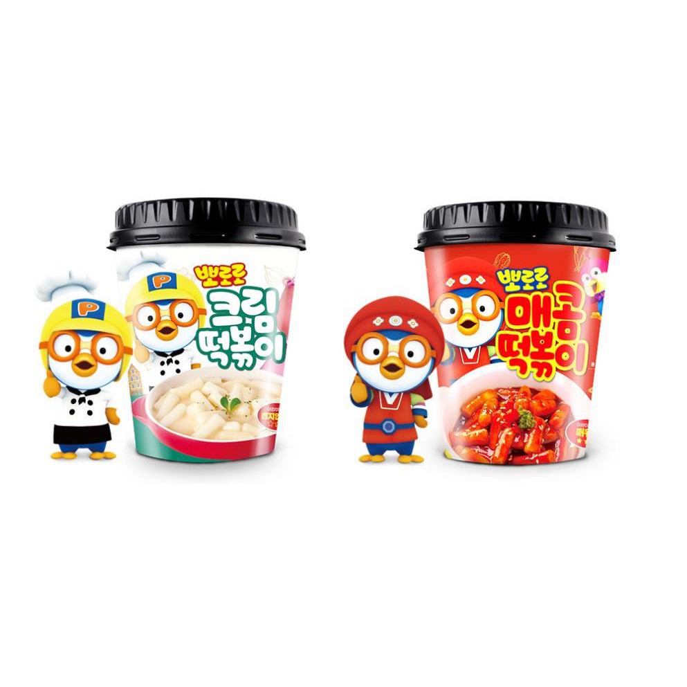 (3 vị) Bánh gạo Pororo Topokki hộp 115gr