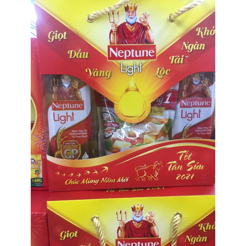 lô 2 chai dầu ăn neptune 1 lít