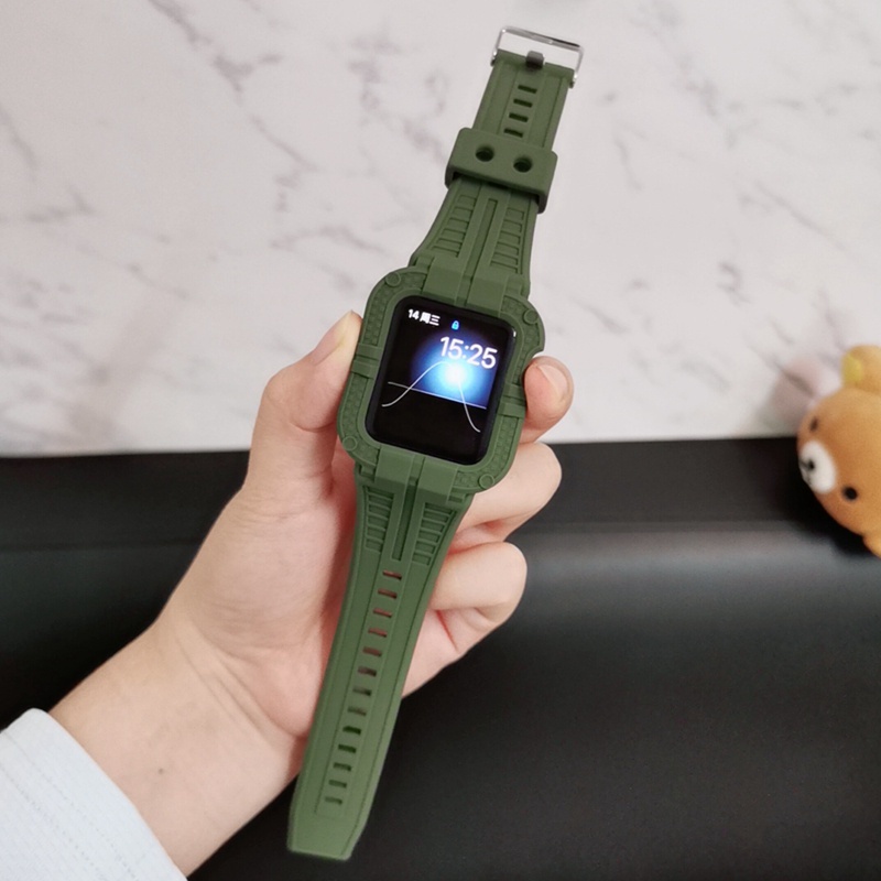 Dây Đeo Dạng Giáp Cho Đồng Hồ Thông Minh Smart Watch 7 6 5 4 3 SE 45mm 41mm 44mm 42mm 40mm 38mm