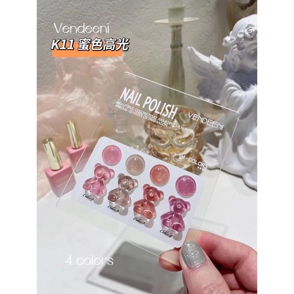 Sơn gel set vendeeni 4 màu hot mới