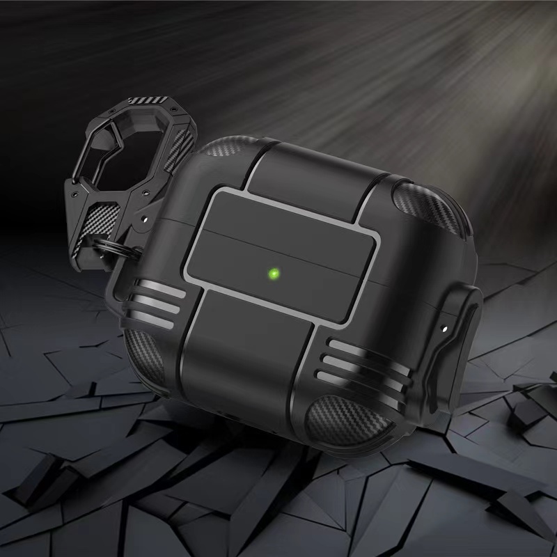 Ốp Hộp Đựng Tai Nghe Nhét Tai TPU Chống Rơi Có Móc Khóa Cho Airpods 3 Pro AirPods1/2 Pro