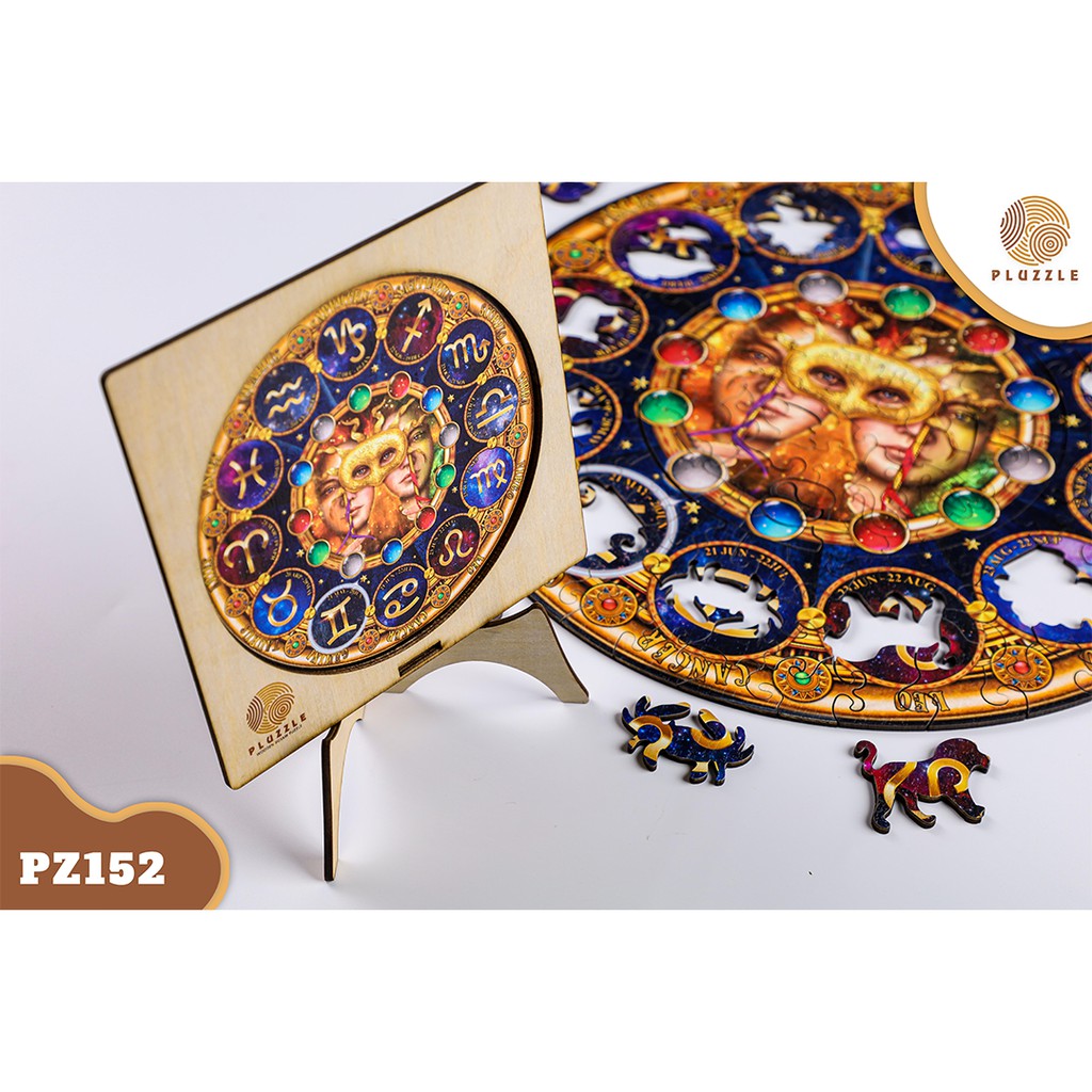 Puzzle Bộ Xếp Hình Gỗ 12 Cung Hoàng Đạo bởi PLUZZLE – Cung Song Tử – PZ152