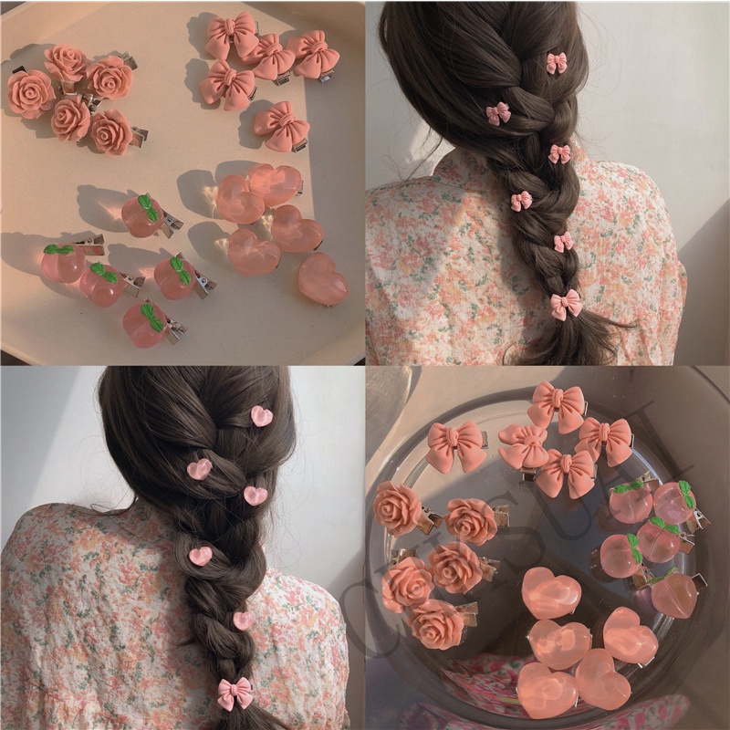 Kẹp Tóc Sweet Mint Kiểu Trái Tim/ Nơ/ Cầu Vồng Thời Trang Cho Nữ