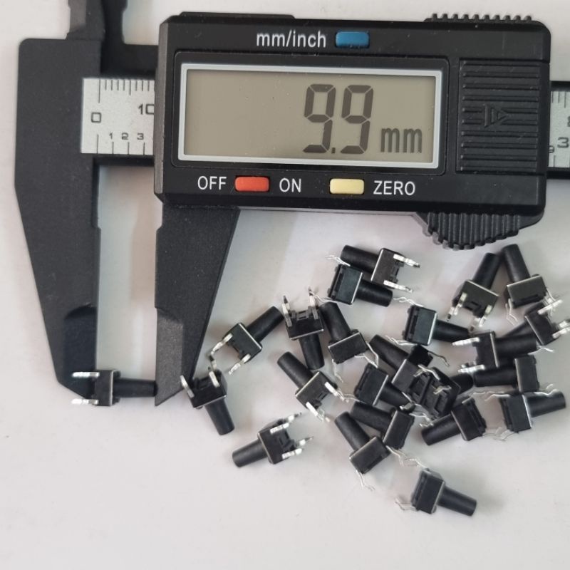 Nút Nhấn 4 Chân Vuông Đen 6x6x10mm