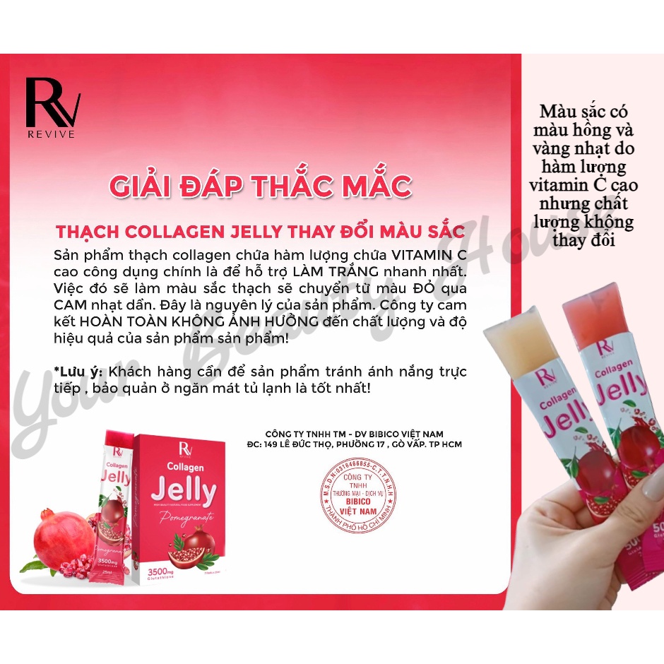 [Revive] Thạch Trắng Da  Thụy Sĩ - Lẻ 1 Tép