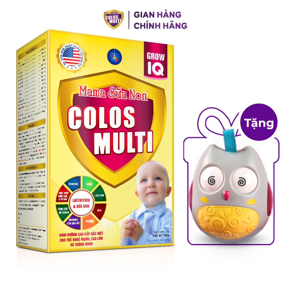 Sữa bột cho bé Colosmulti các loại 350g - 450g [Quà tặng đồ chơi lật đật chim cú]