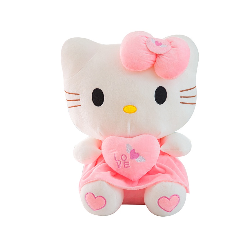 Thú Nhồi Bông Hình Mèo Hello Kitty Xinh Xắn Đáng Yêu