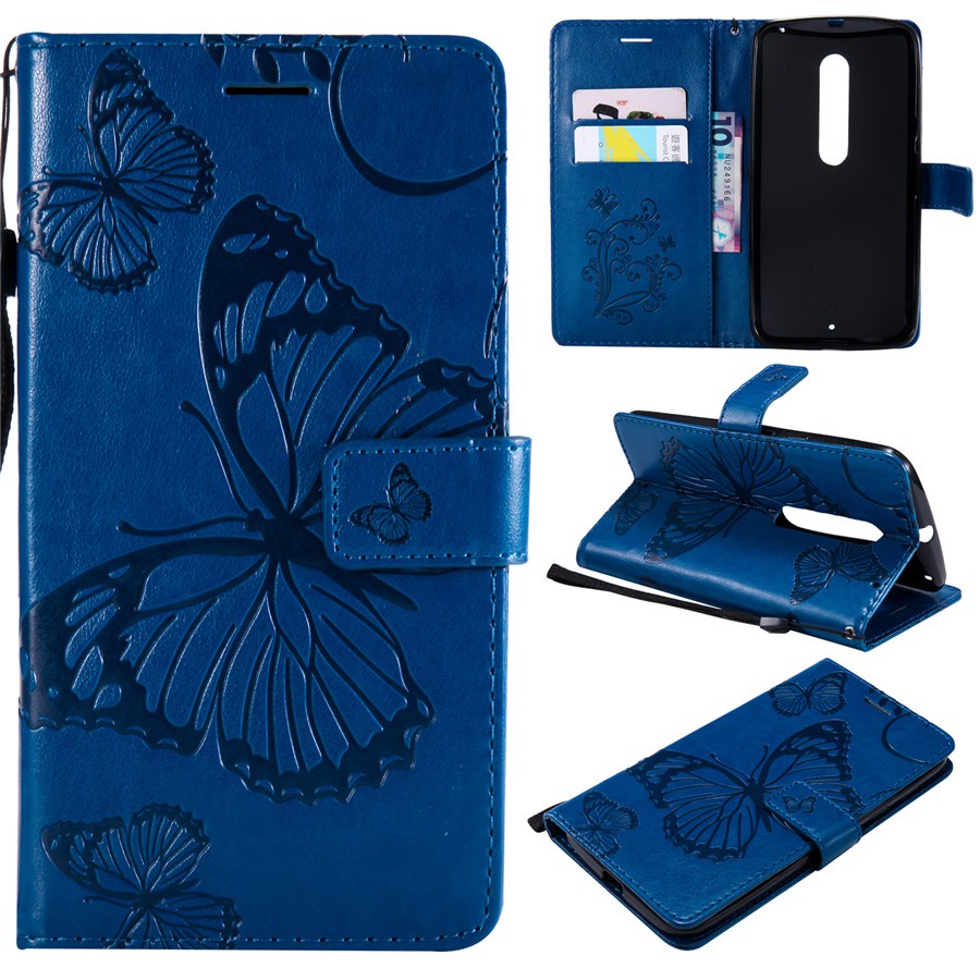 Case for Motorola Moto X Style Butterfly leather phone shell