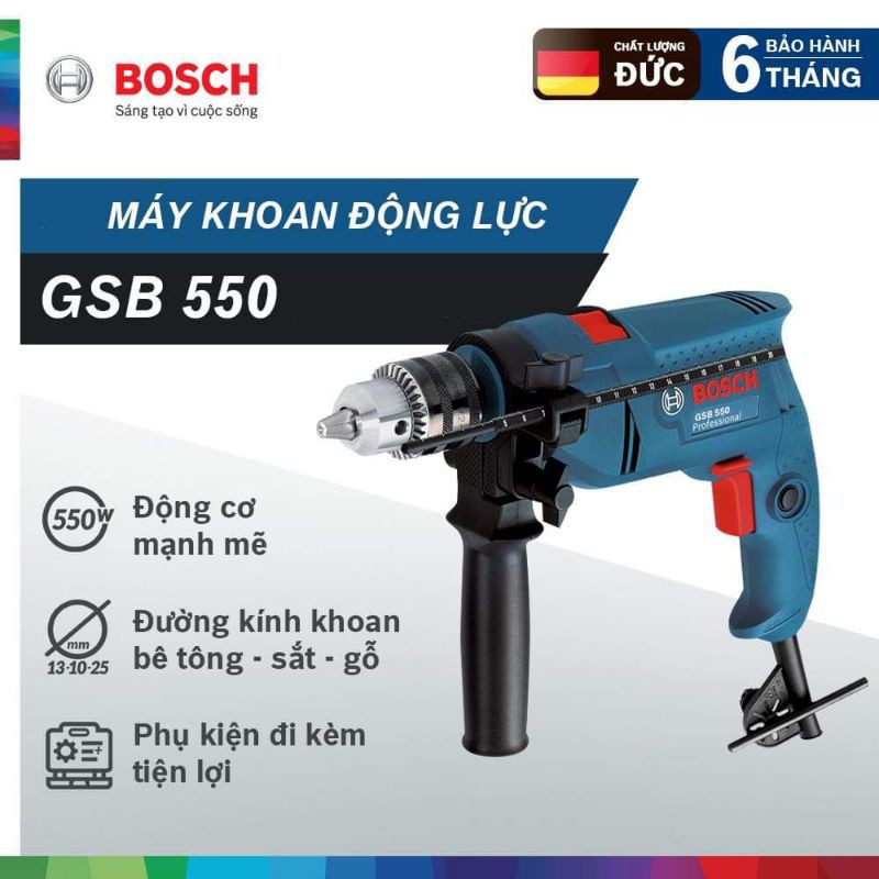 Máy khoan 13 BOSCH GSB 550