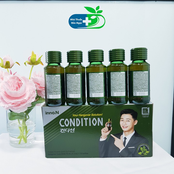 Hộp 10 chai Nước Giải Rượu, Mát Gan Condition 75mL